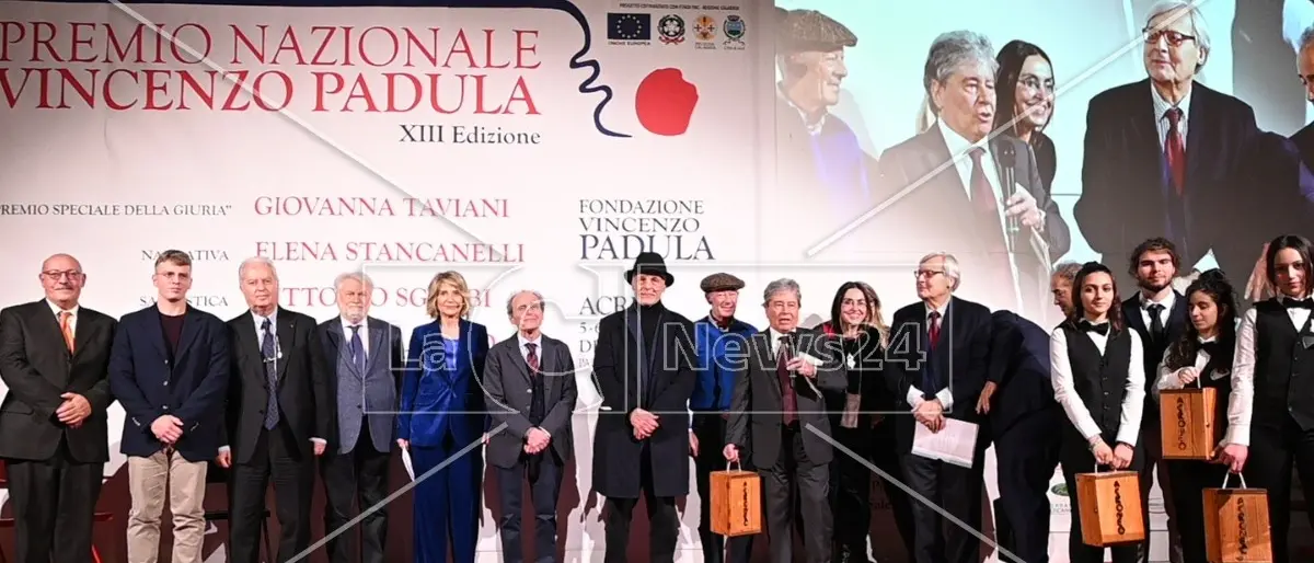 Acri, cala il sipario sulla tredicesima edizione del Premio nazionale “Vincenzo Padula”