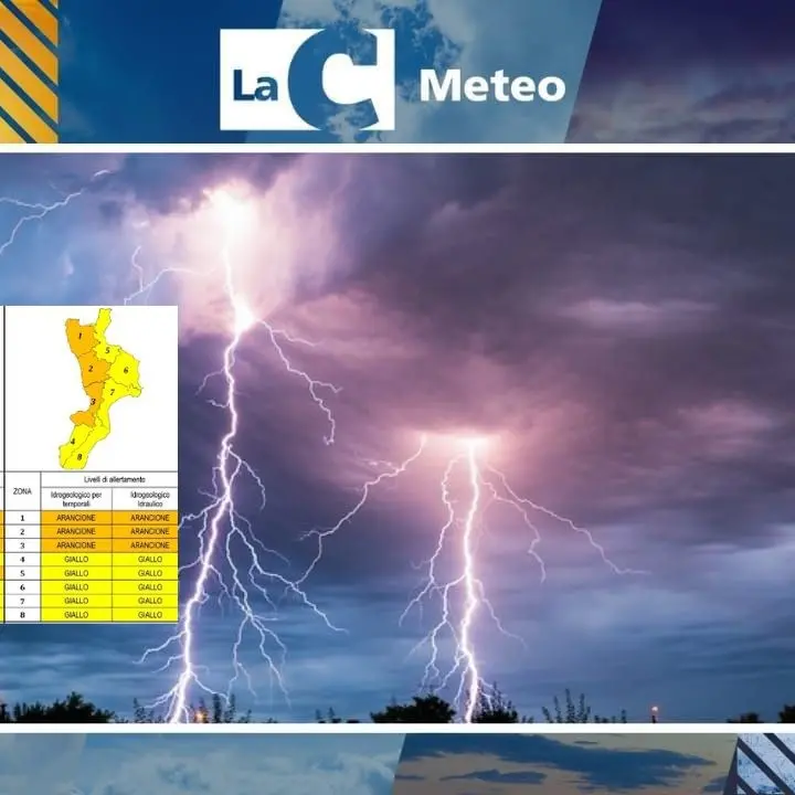 Maltempo, allerta arancione nel nord della Calabria e sulla costa tirrenica. Le previsioni per il 10 e l’11 dicembre