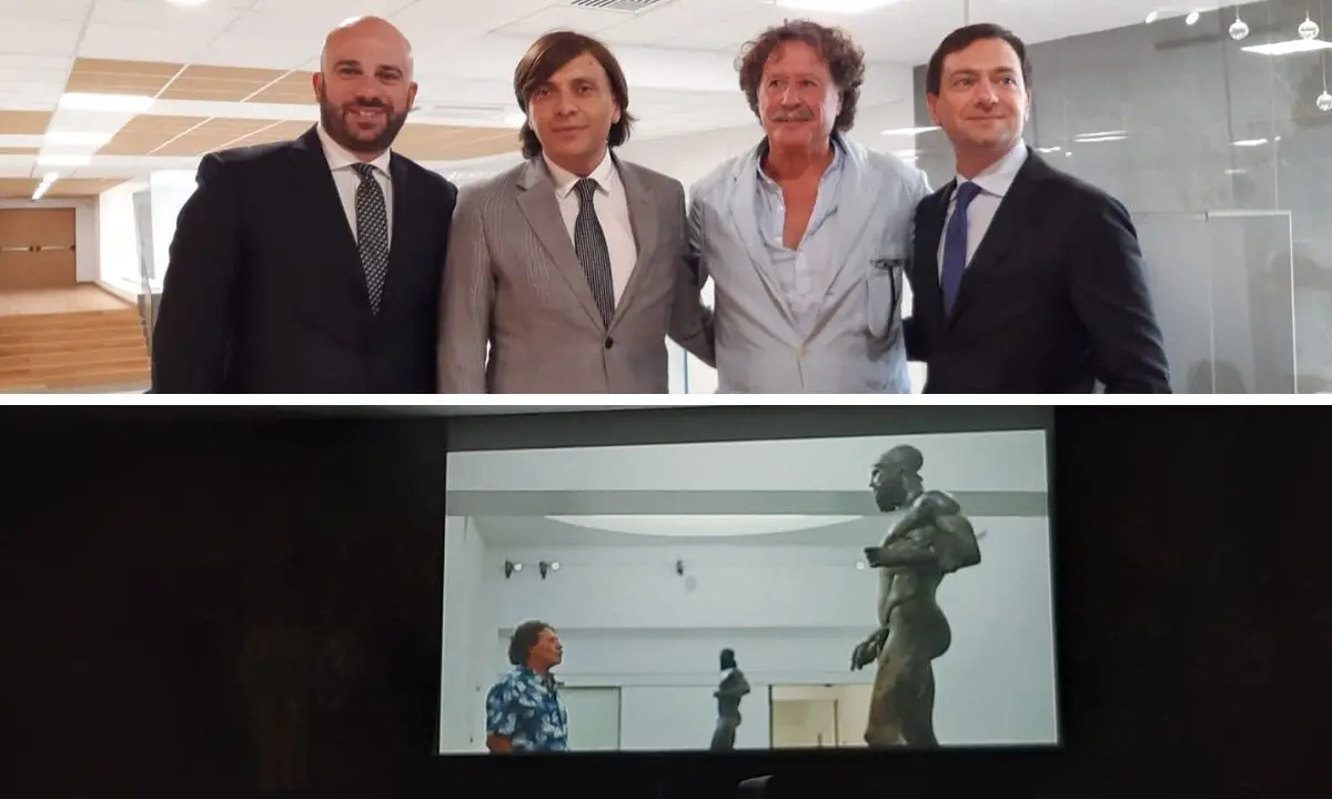 “Bronzi di Riace-Il tesoro ritrovato”: presentato a Palazzo Campanella il docufilm dedicato ai guerrieri