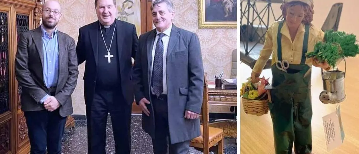 Una statuina del presepe in dono ai vescovi calabresi: l’iniziativa di Coldiretti e Confartigianato
