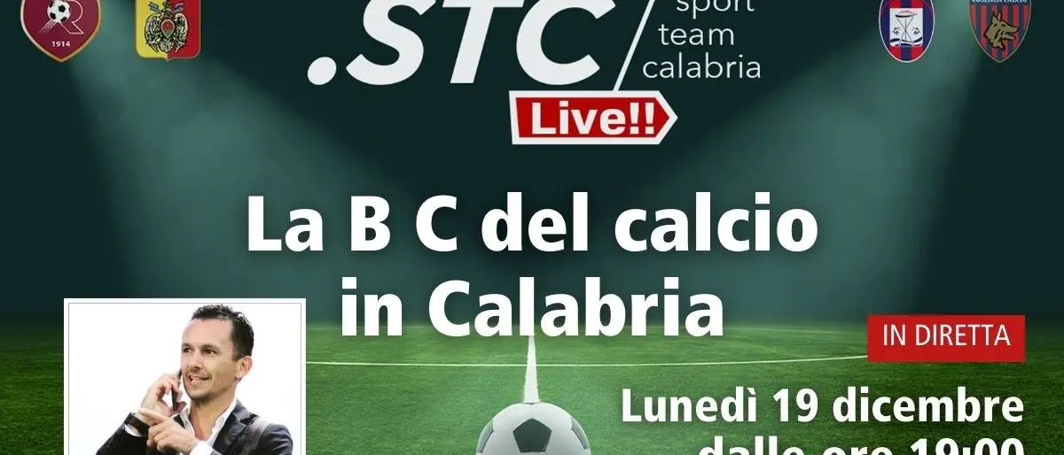 Torna l’appuntamento con La B C del calcio calabrese: alle 19 su LaC News24