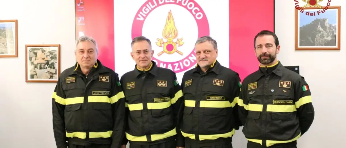 Vigili del fuoco, nominati tre nuovi dirigenti in Calabria: ecco di chi si tratta