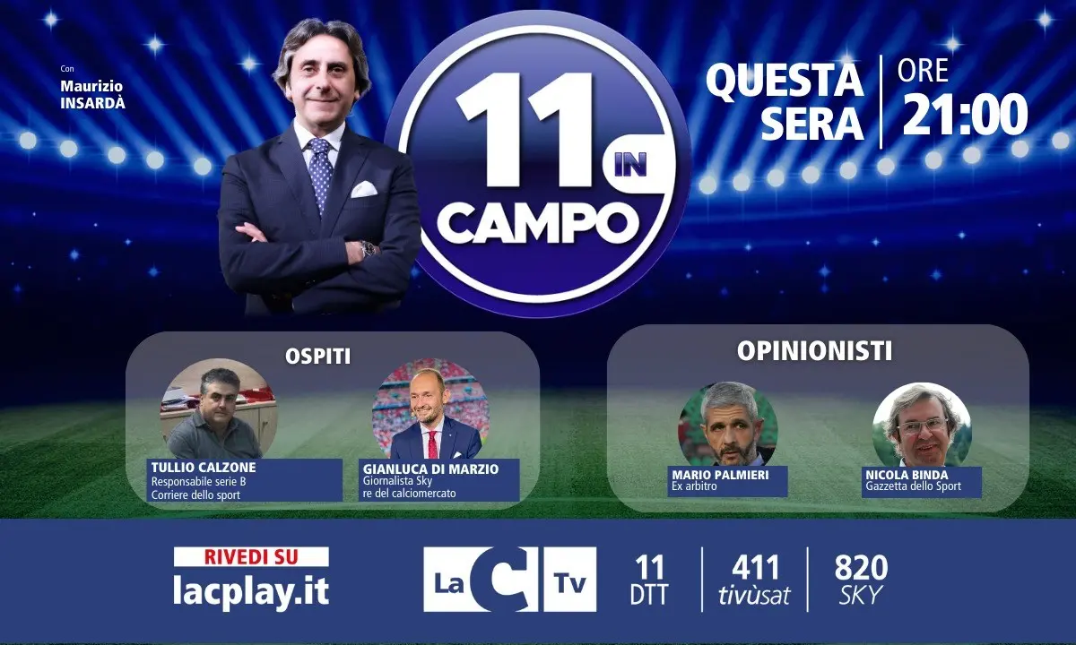 Su LaC Tv il re del calciomercato: Gianluca Di Marzio ospite della nuova puntata di “11 in campo”