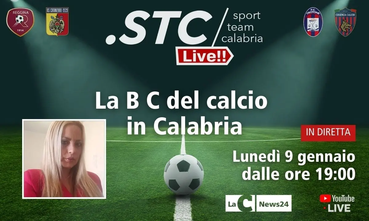 Nuovo appuntamento con “La B C del calcio in Calabria”: in diretta su LaC News24 alle 19