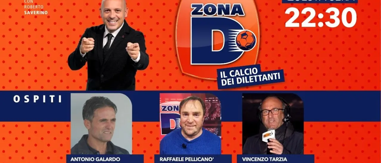 L’allenatore Pellicanò, il ds Galardo e il giornalista Tarzia ospiti di Zona D: questa sera su LaC Tv
