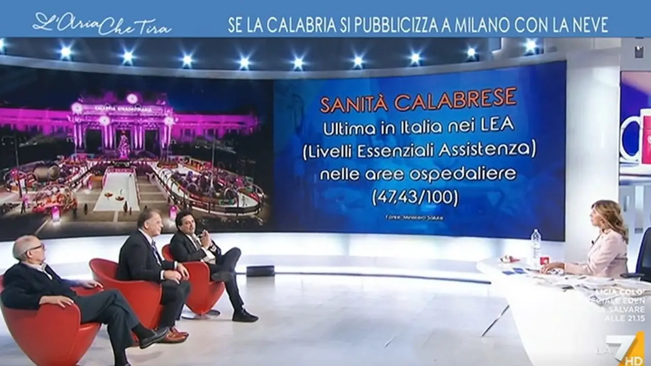 Calabria a Milano, Orsomarso su La7 difende l’operazione: «Ritorno economico da 80 milioni»