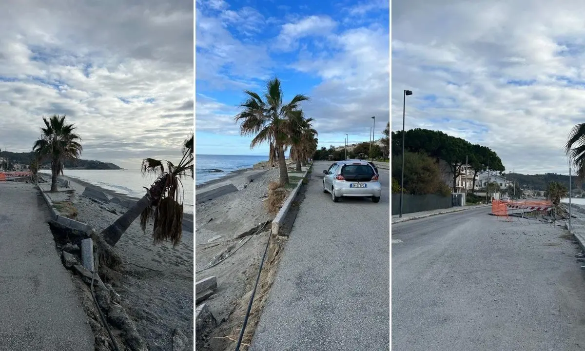 Lungomare di Bova Marina devastato dal maltempo, il Comune alla Regione: «S’intervenga per la messa in sicurezza»