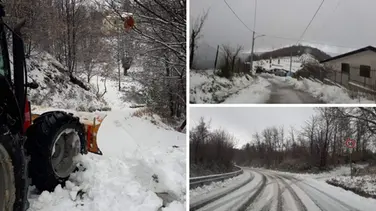 Neve nel Cosentino, a Luzzi mezzi in azione per liberare le strade. Il Comune: «Prestare massima attenzione»
