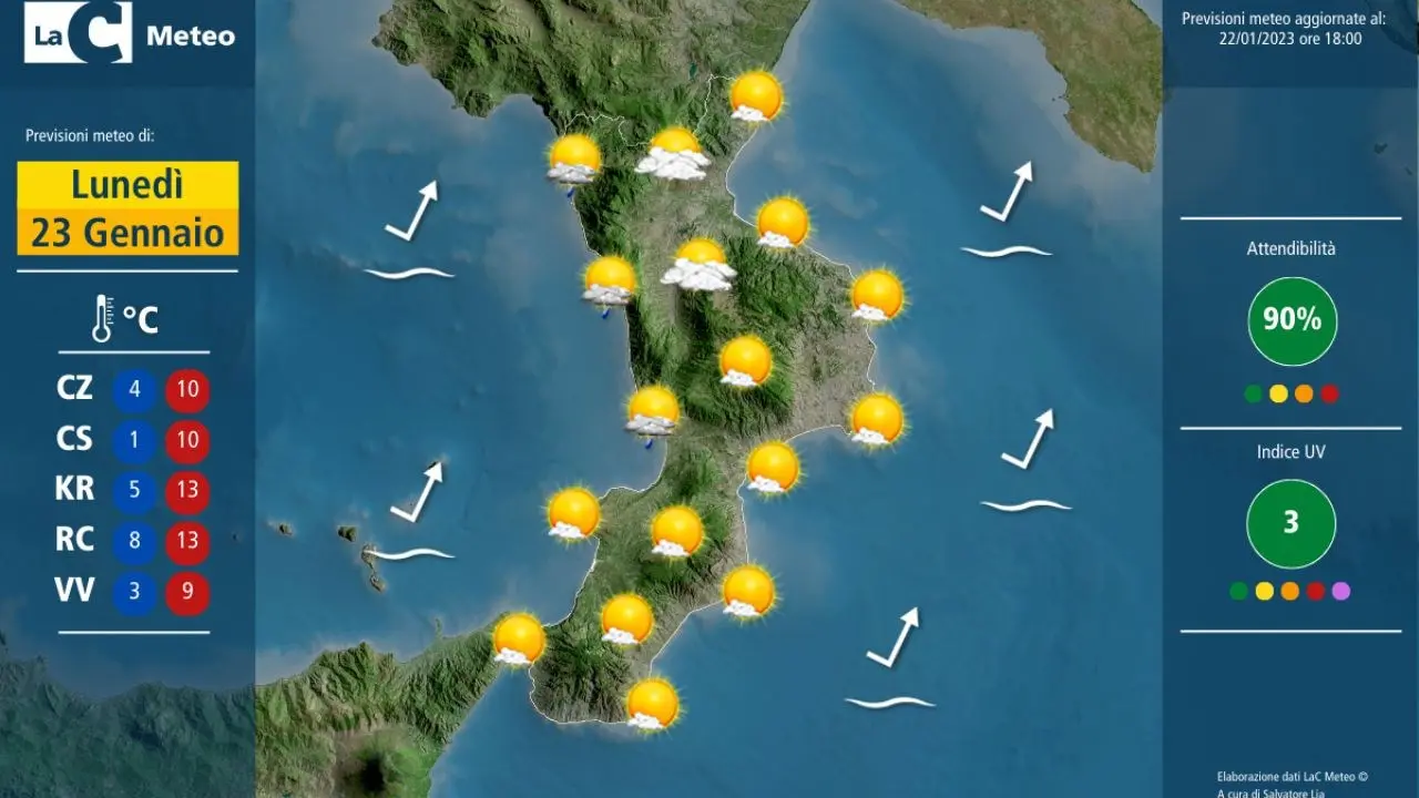 Schiarita su tutta la regione: la pioggia concede una tregua, ma le temperature restano basse