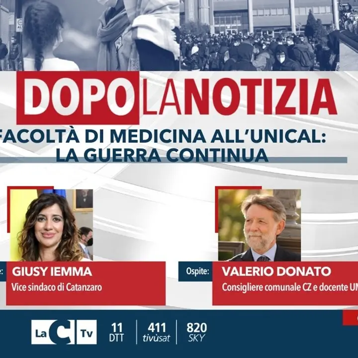 Medicina all’Unical, Catanzaro non la vuole e la guerra continua: ne parliamo oggi a Dopo la notizia