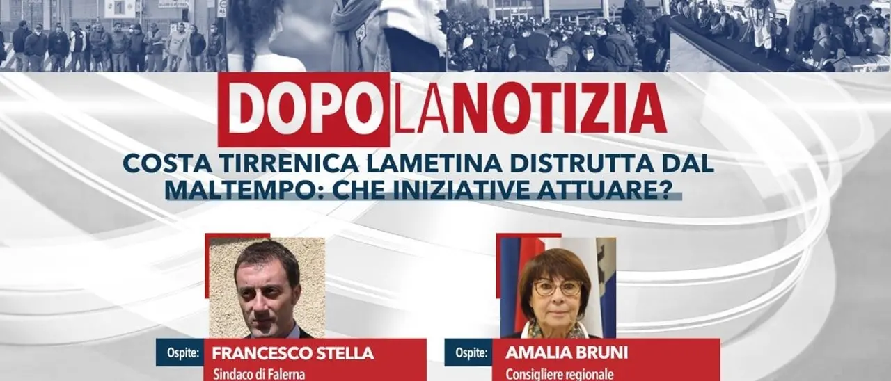 Costa lametina distrutta dal maltempo, serve intervenire: ne parleremo oggi a Dopo la notizia