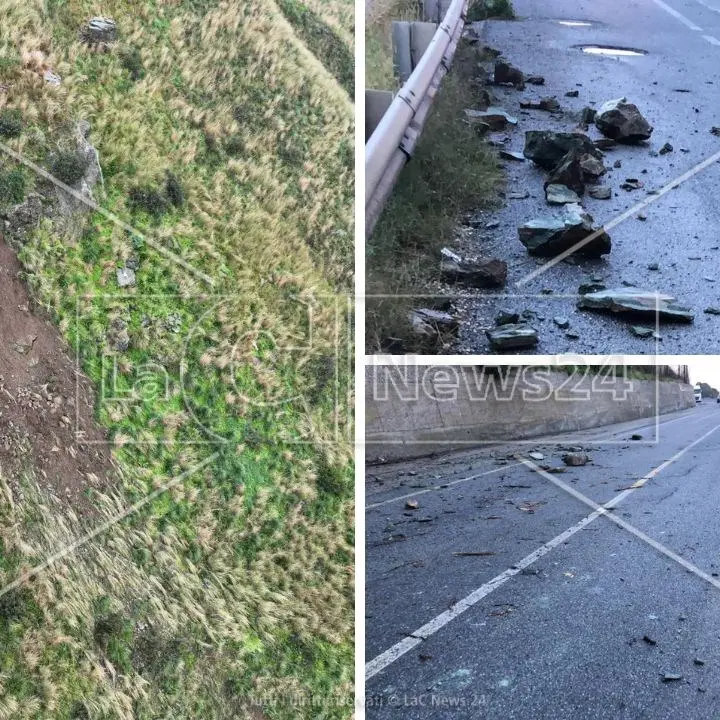 Frana ad Amantea, disagi per la viabilità: l’emergenza al centro di un incontro in Prefettura a Cosenza