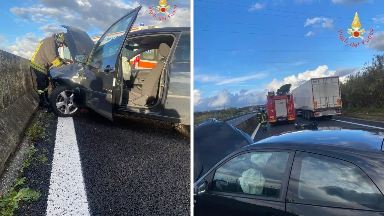 Incidente sulla strada dei Due Mari, auto impatta contro le barriere divisorie: corsia chiusa in direzione Lamezia