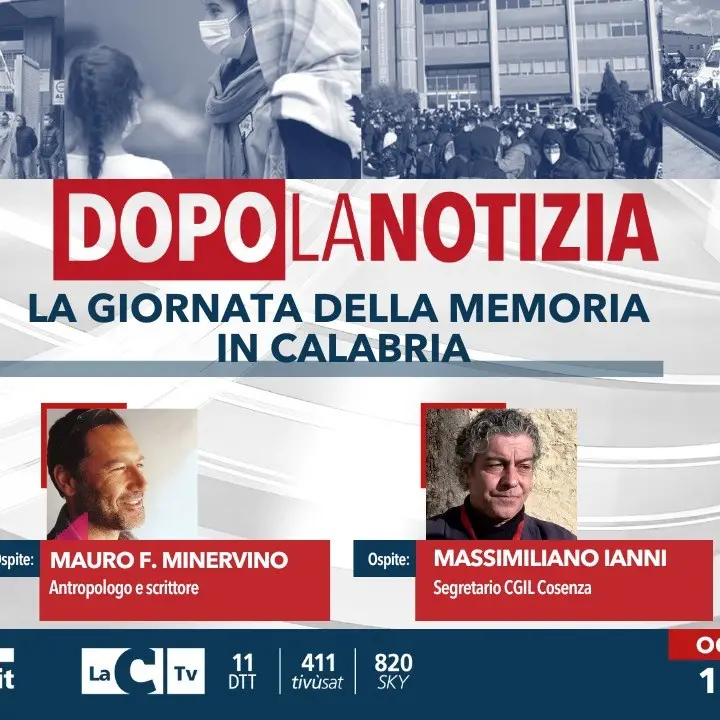 Giornata della memoria in Calabria, se ne discute oggi a Dopo la notizia su LaC Tv