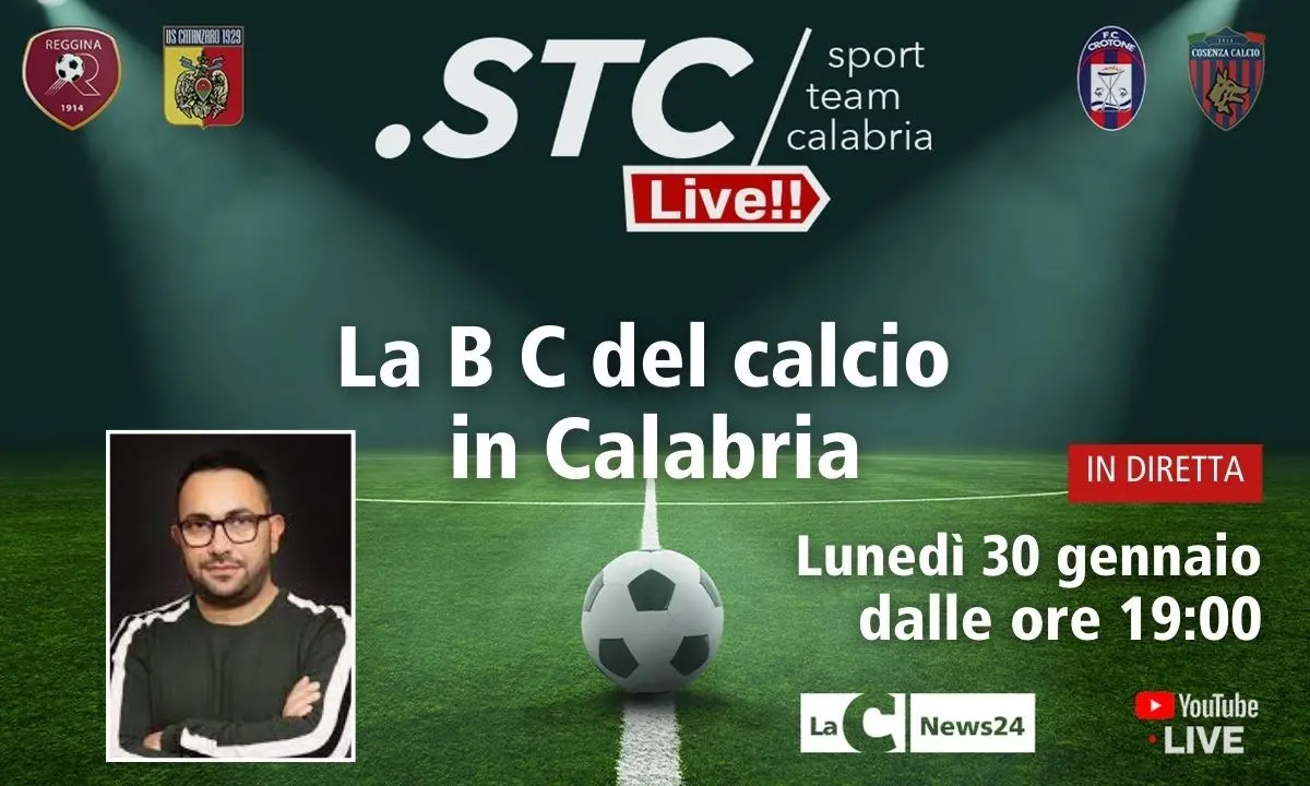 Torna “La B C del calcio in Calabria”: in diretta su LaC News24 alle 19