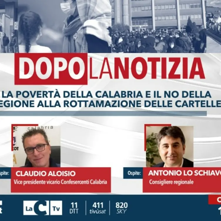 La povertà della Calabria e il No della Regione alla rottamazione delle cartelle, focus a Dopo la notizia
