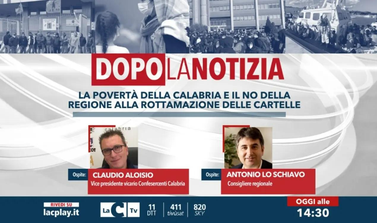 La povertà della Calabria e il No della Regione alla rottamazione delle cartelle, focus a Dopo la notizia