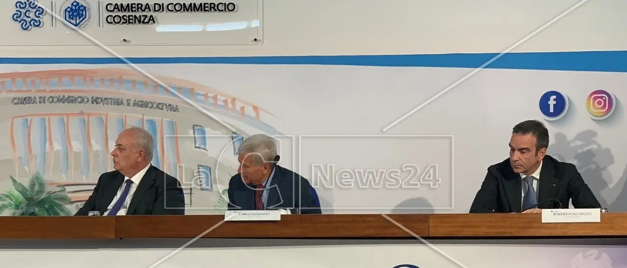 Cosenza, confronto tra Occhiuto e Sangalli (Confcommercio) sul futuro della Calabria