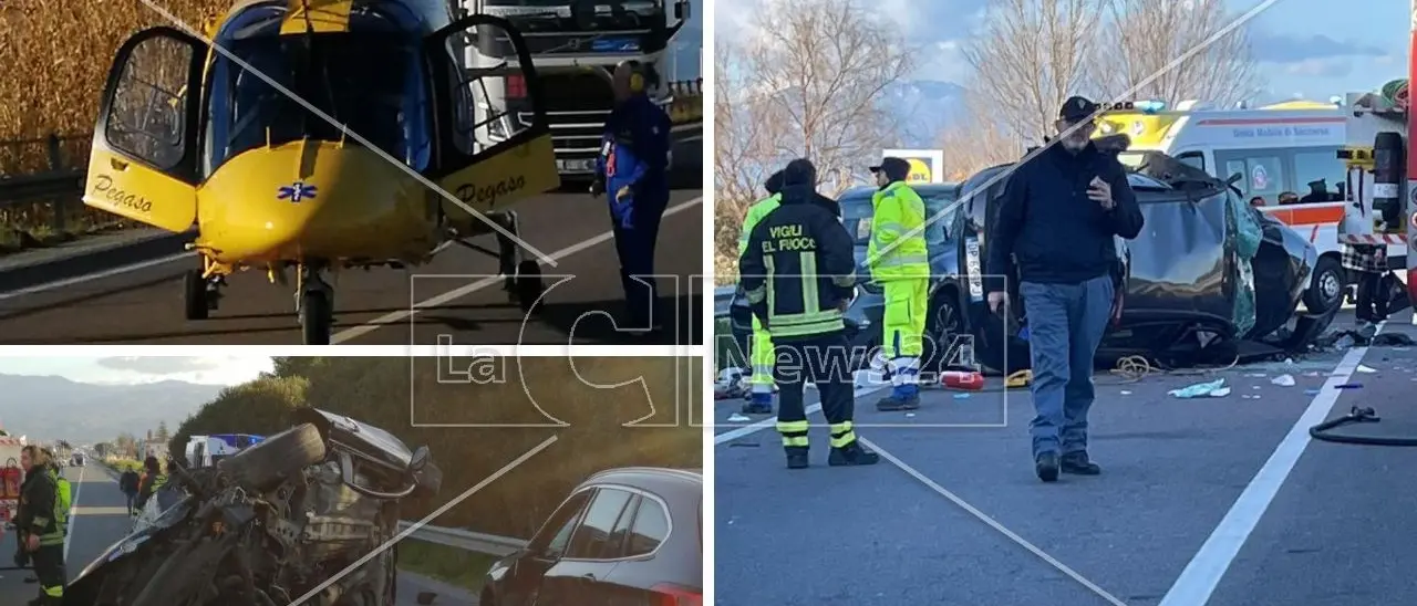 Incidente sulla statale 106 a Corigliano Rossano: un morto e tre feriti