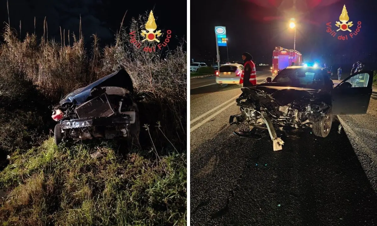 Incidente tra due auto a Lamezia Terme, tre persone finiscono in ospedale