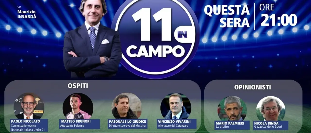 L’allenatore del Catanzaro Vicenzo Vivarini tra gli ospiti di “11 in campo”: oggi su LaC Tv