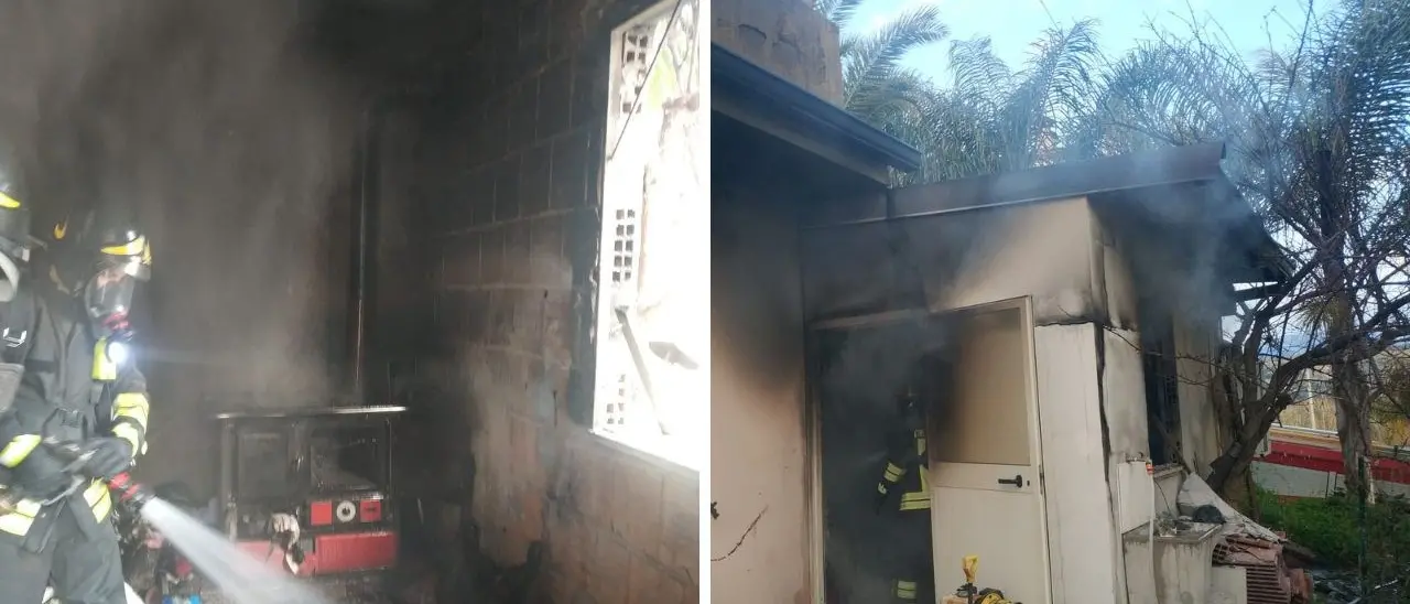 Incendio in una casa a Caulonia: vigili del fuoco salvano una madre e i suoi 3 bambini