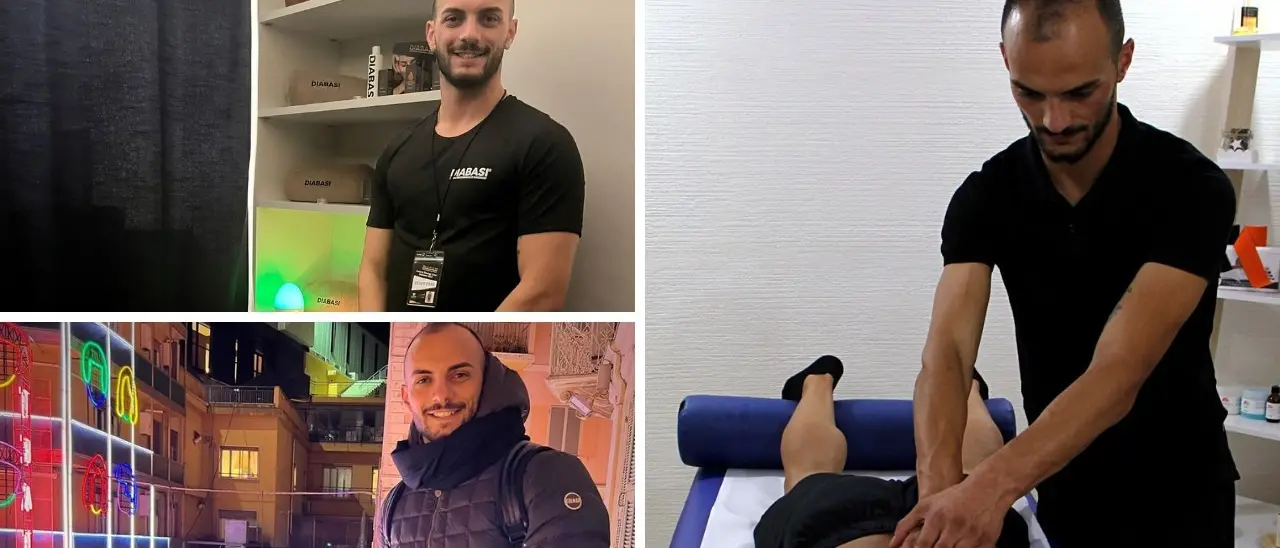 Sanremo, a curare il benessere di artisti e ospiti il calabrese Manuel Puterio: «Sono felice, un sogno che si realizza»