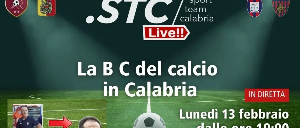 Torna oggi l’appuntamento con La B C del calcio in Calabria: alle 19 su LaC News24