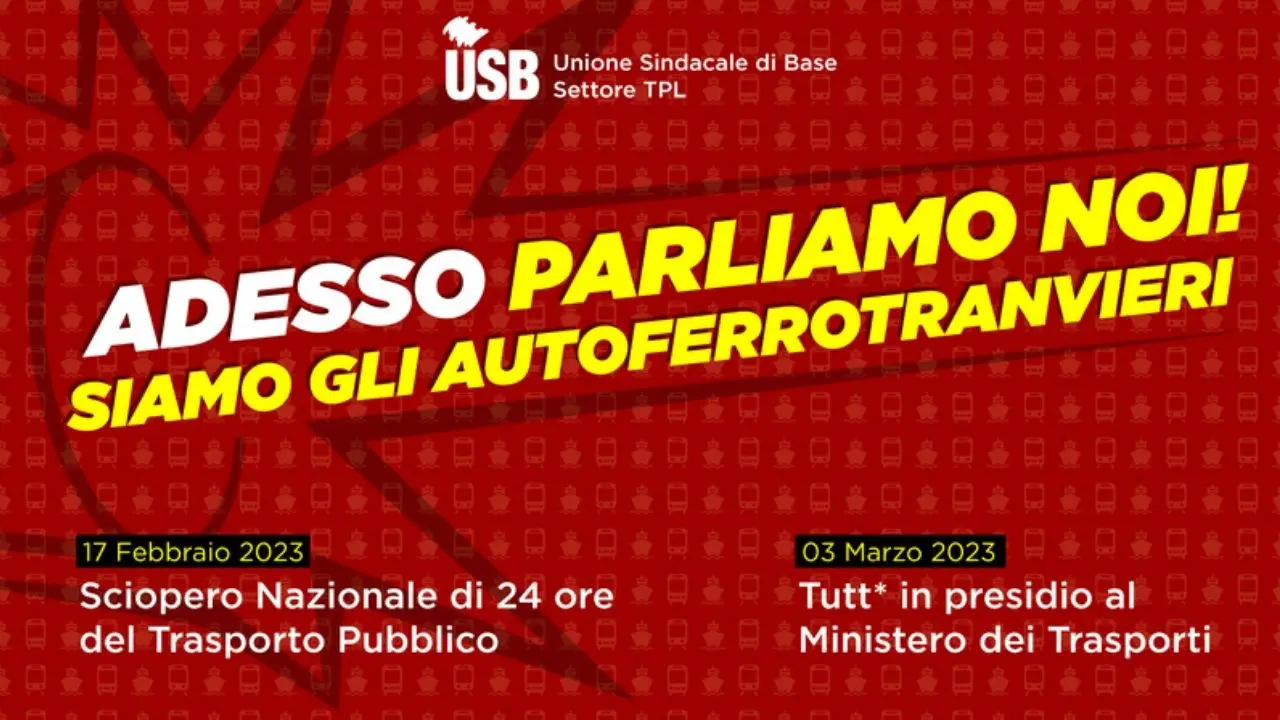 «Adesso parliamo noi!»: gli autoferrotranvieri rivendicano salario, sicurezza e dignità e annunciano lo sciopero