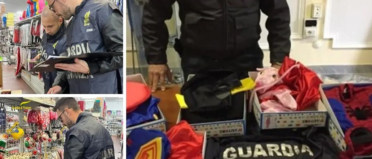 A Crotone maxi sequestro di oltre 280mila maschere, vestiti e decorazioni di Carnevale