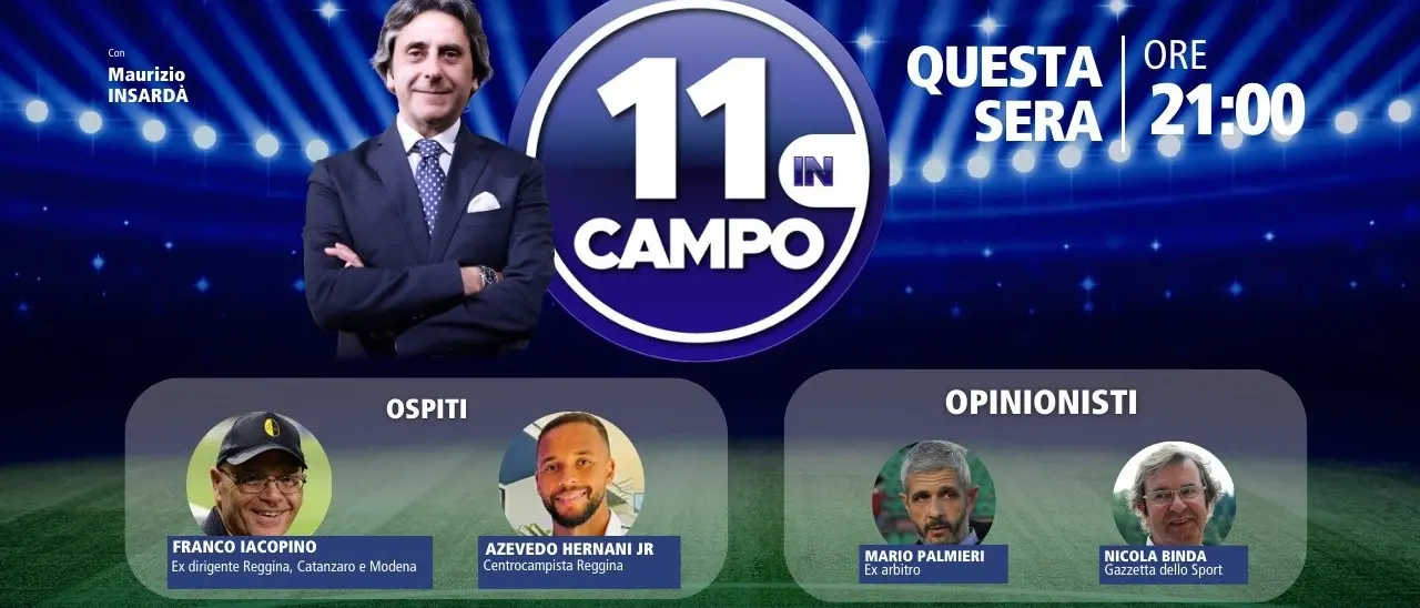 Azevedo Hernani oggi su LaC Tv: il centrocampista della Reggina tra gli ospiti di 11 in campo