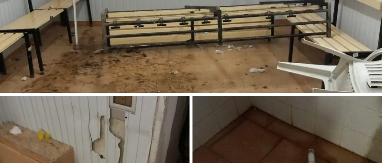 «Hanno perso e poi distrutto il nostro spogliatoio»: la denuncia del Chiaravalle contro il Guardavalle