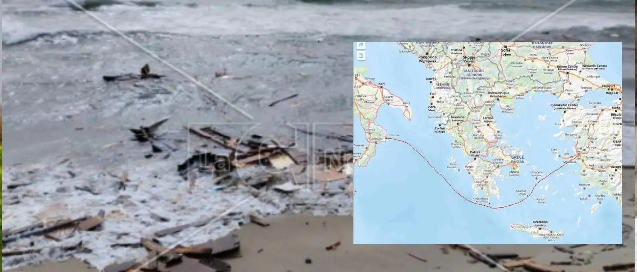 Naufragio a Crotone: il barcone partito dal porto turco di Izmir 4 giorni fa