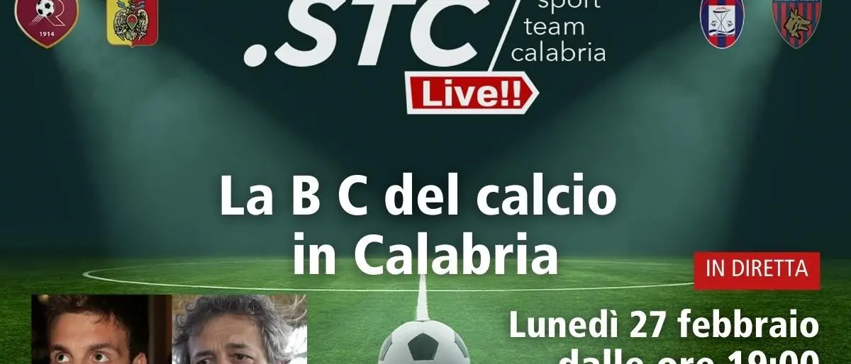 Torna la B C del calcio in Calabria, appuntamento in diretta su LaC News24 alle ore 19