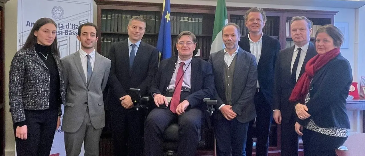 Caffo incontra l’ambasciatore italiano in Olanda: «Teniamo alto il nome del made in Italy»