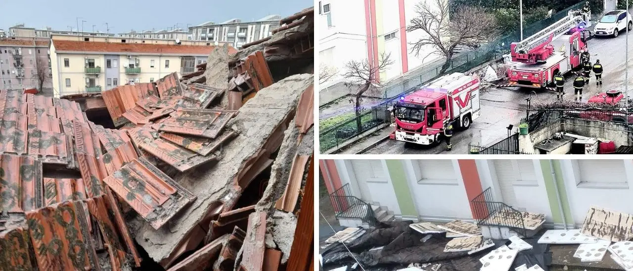 Tromba d’aria si abbatte su Cosenza, tetti di case e scuole scoperchiati: 8 famiglie evacuate
