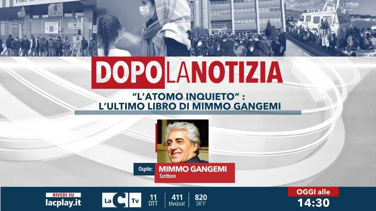 “L’atomo inquieto”: approfondimento sull’ultimo libro di Mimmo Gangemi a Dopo la Notizia