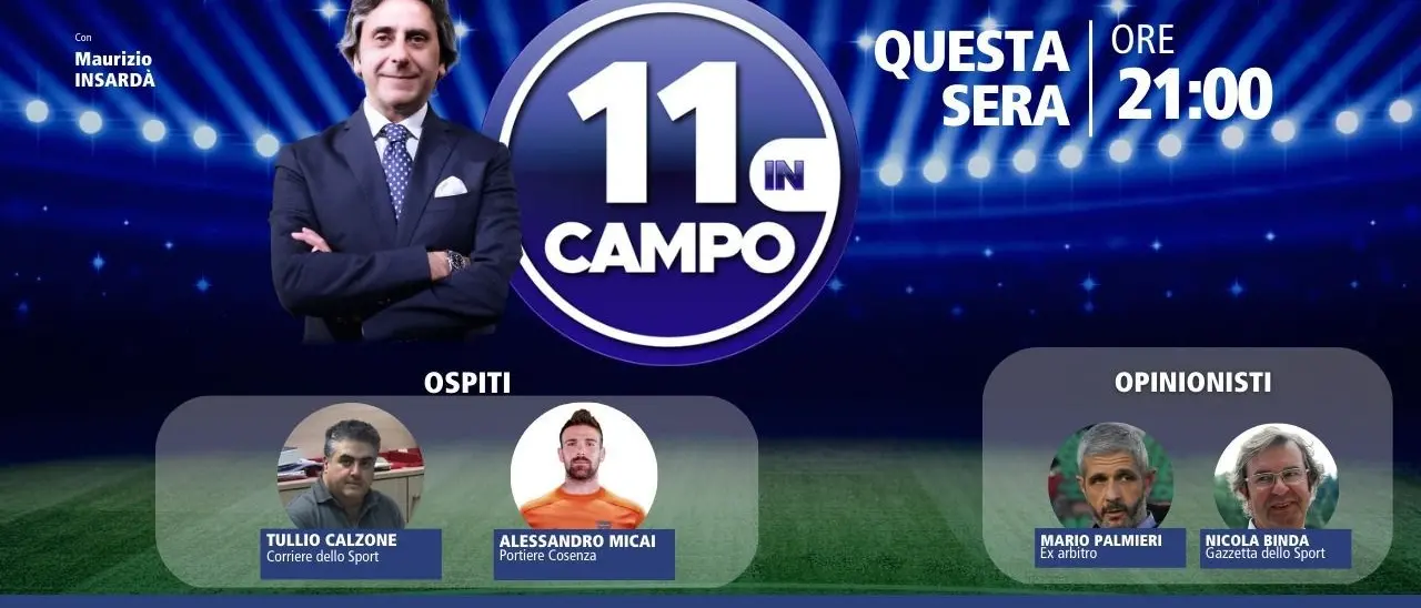 Il portiere del Cosenza Alessandro Micai ospite di “11 in campo” su LaC Tv