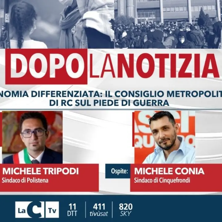 Autonomia differenziata, 35 sindaci dell’area metropolitana di Reggio sul piede di guerra. Ne parleremo a Dopo la Notizia