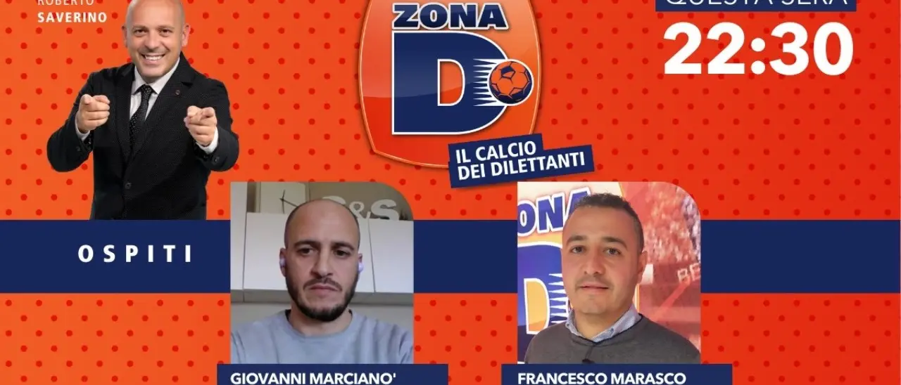 Francesco Marasco e Giovanni Marcianò, due allenatori emergenti ospiti di “Zona D” su LaC Tv