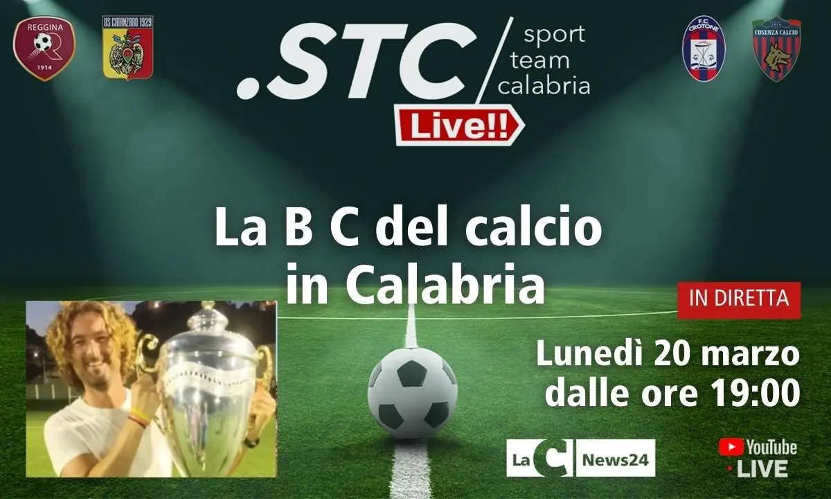 Torna la B C del calcio in Calabria, appuntamento in diretta alle 19 su LaC News24