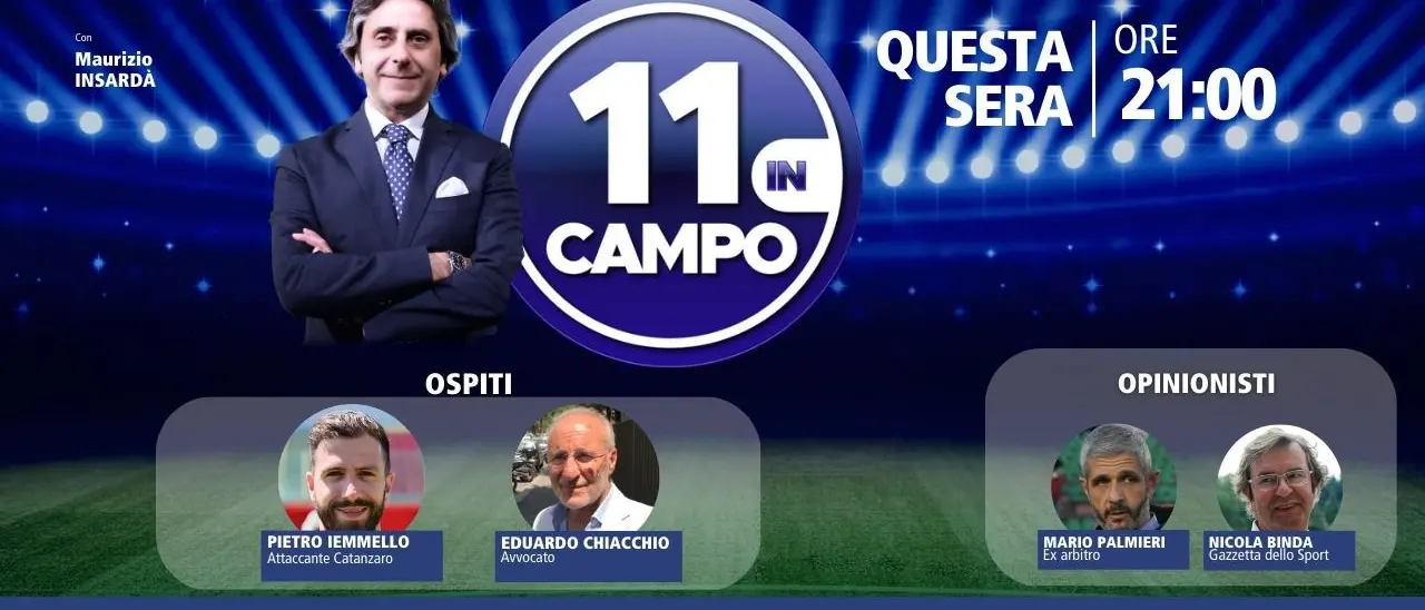 Il Catanzaro in Serie B, il bomber dei giallorossi Pietro Iemmello ospite di 11 in campo su LaC Tv