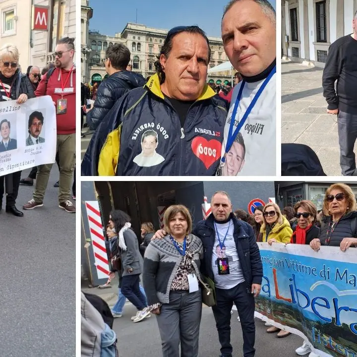 I genitori di Filippo Ceravolo alla marcia di Libera a Milano: «Noi tra i tanti che attendono giustizia»