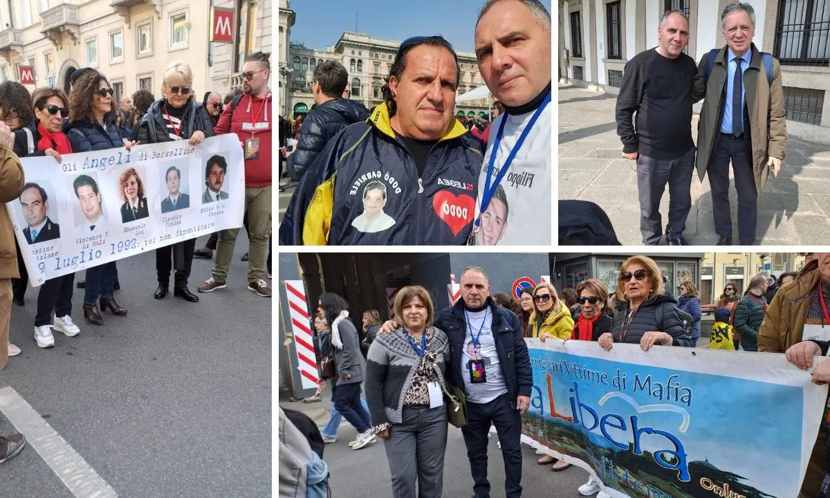 I genitori di Filippo Ceravolo alla marcia di Libera a Milano: «Noi tra i tanti che attendono giustizia»