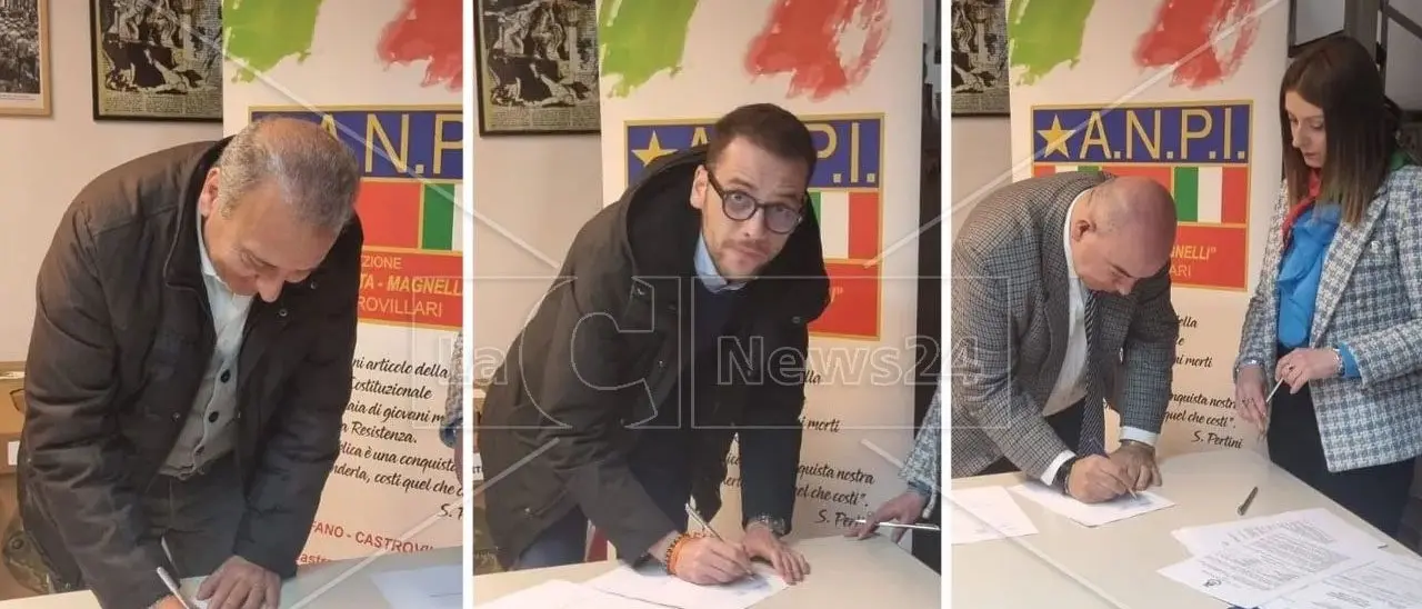 Otto comuni del Cosentino firmano un protocollo antifascista con l’Anpi