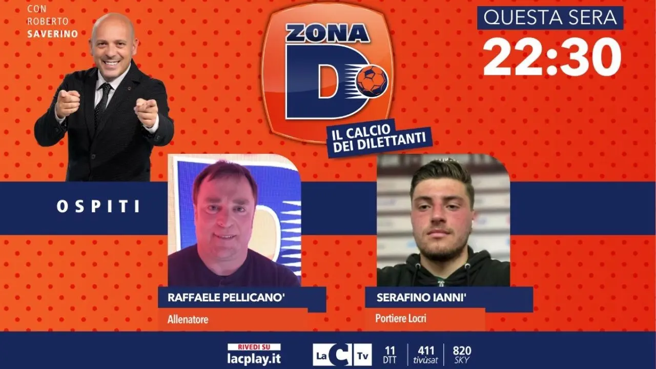 Il portiere pararigori Iannì e l’allenatore Pellicanò ospiti di “Zona D” su LaC Tv