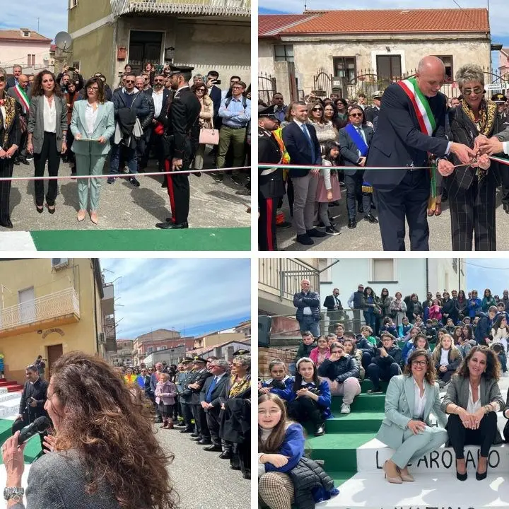 Strongoli, inaugurata la Scalinata della legalità. Wanda Ferro: «Isolare e contrastare la zona grigia»