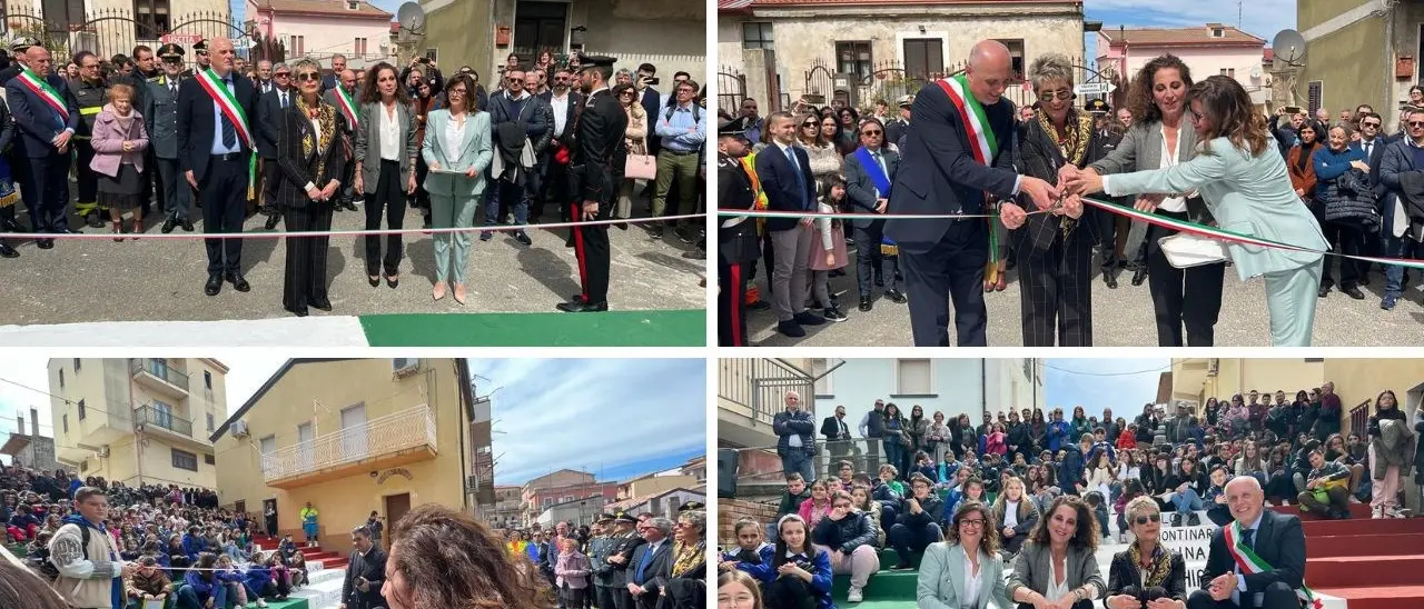 Strongoli, inaugurata la Scalinata della legalità. Wanda Ferro: «Isolare e contrastare la zona grigia»