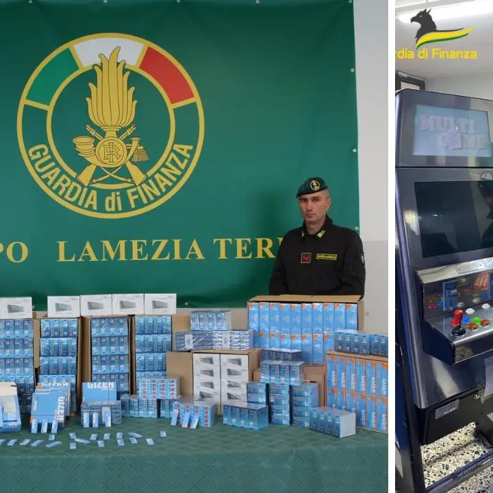 Videopoker illegali, giocattoli e videogame contraffatti e accessori per fumo di contrabbando: sequestri a Lamezia