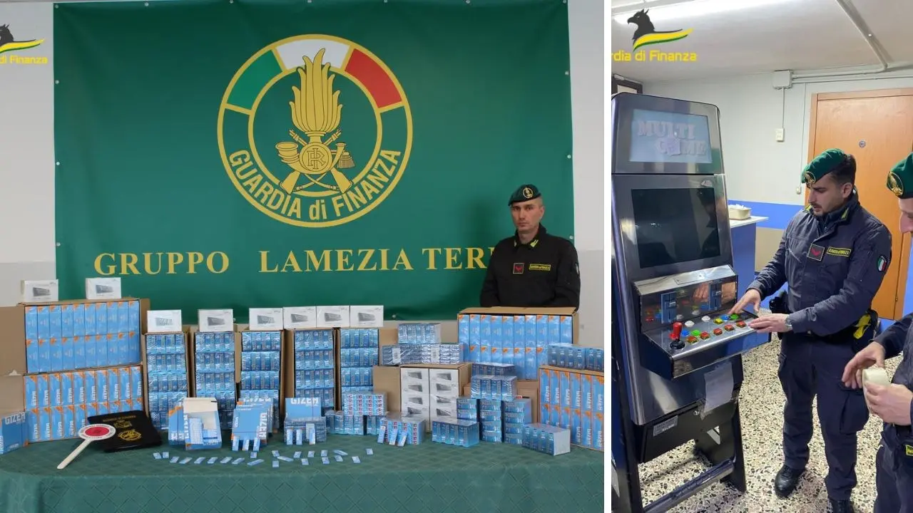 Videopoker illegali, giocattoli e videogame contraffatti e accessori per fumo di contrabbando: sequestri a Lamezia